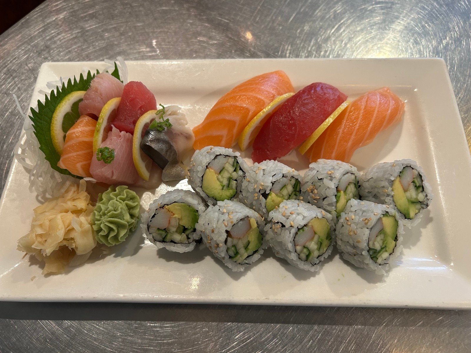 Sushi and sashimi platter
